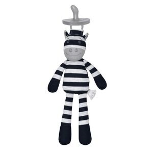 Apple Park G.O.T.S. Certified Organic Pacifier‎ Holder Ziggy Zebra